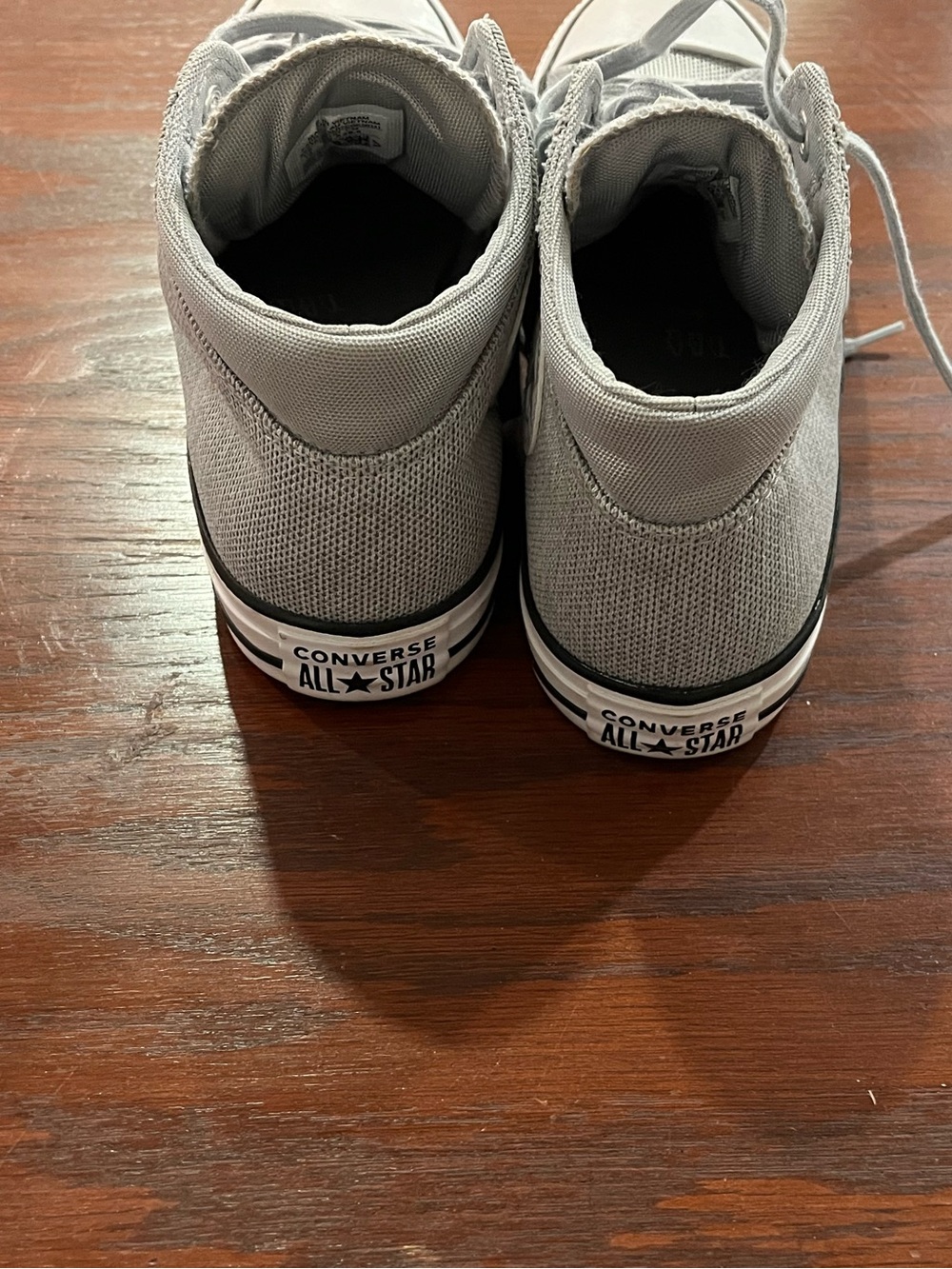 Converse Gray Mesh High-Top Sneakers men’s 10 - Picture 3 of 10